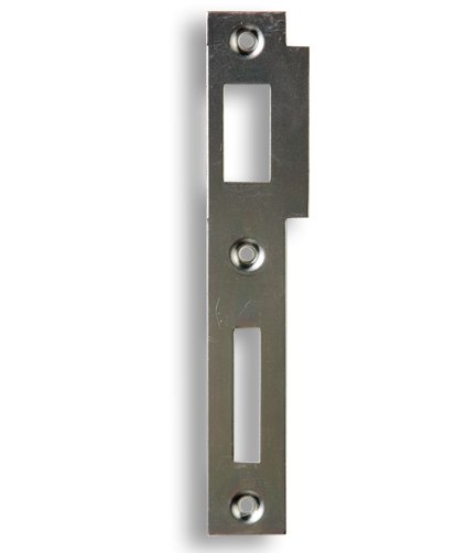 Protiplech K 183 LEVÝ, rovný 72mm bílý zinek - Vložky,zámky,klíče,frézky Zámky zadlabací, přísl. Protiplechy k zámkům